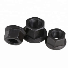 M12 M14 Coated Black Oxide Hex Flange Nut DIN6923